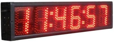 5" 6 Digits Double Sided Semi-Outdoor Race Timing Clock Running Events Timing Clock IR Remote Control