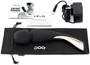 LELO SMART Wand Mediano Vibrador de Cuerpo Entero Black: Potente Masajeador Inalámbrico en Silicona, Sumergible y Recargable. 1 año de Garantía.