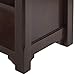 Winsome Dayton Storage Hall Bench with Shelves, Antique Walnut (94841)