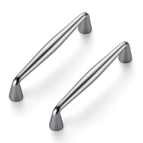 Image of Ravinte 10 Pack 3-1 /2 Inch Polished Chrome Kitchen Cabinet Handles Solid Zinc Alloy Cabinet Pulls Cupboard Hardware Drawer Handles