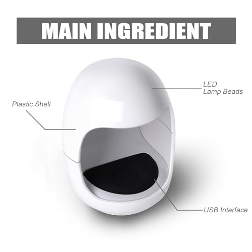 BHCASE Dispositivo de terapia de luz para fungos nas unhas, lua do sul, lâmpada para tratamento de f