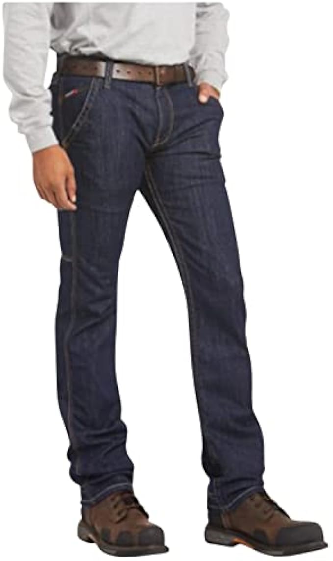 ARIAT Men's Flame Resistant M7 Slim Durastretch Workhorse Stackable Straight Leg Jean