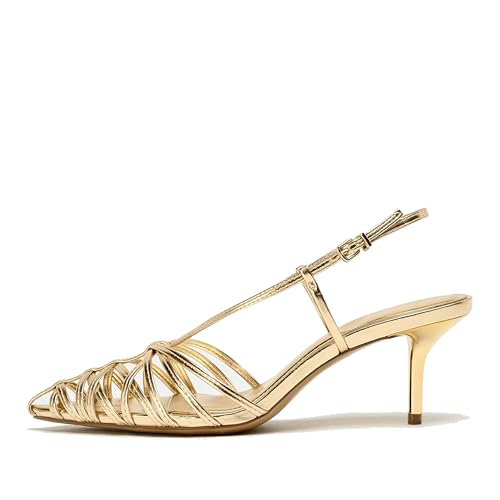 Sandal Heels Slingback Stilettos for Summer Fashionable Formal Banquet Shoes