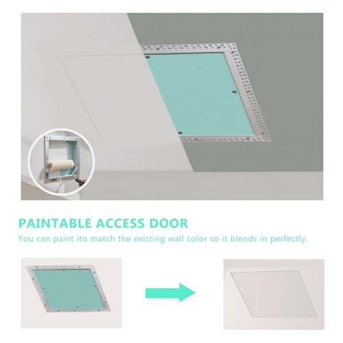 Puerta de acceso empotrada de aluminio para evitar romper paredes de yeso 3