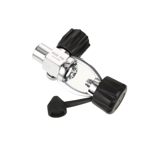 AMSLSIU Adaptador de llenado Cilindro de Buceo Conector llenado Tamaño Compacto Cobre Profesional Impermeable Operación Simple Pieza reemplazada