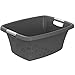 Produktbild Rotho Flowers Wäschekorb 25l, Kunststoff (PP) BPA-frei, anthrazit, 25l (50.5 x 38.3 x 21.8 cm)