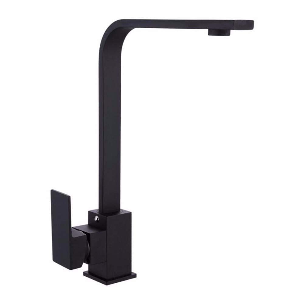 BHFPFZA Copper Black Kitchen Mixer Tap FaucetRotatable Hot & Cold Water Basin Sink Faucet for Modern Kitchens