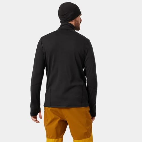 Chaqueta Helly Hansen LIFA Merino Midlayer de hombre en color negro para montaña 6