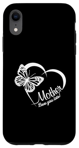 Carcasa para iPhone XR Mama Love You Lots! Corazón y mariposa