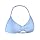 AUROLA Influence Strappy Bra Sports Bras for Women, Backless Padded Impact Strappy Bra for Workout Gym Yoga with Removable Cups,Airy Blue,S
