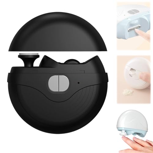Coupe-ongles électrique intelligent 3 vitesses avec réservoir pour seniors