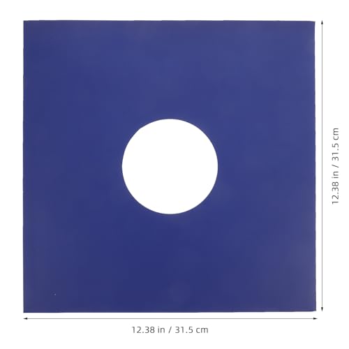 Protège-disques rigides bleus UKCOCO protégeant efficacement vos 10 vinyles - 6