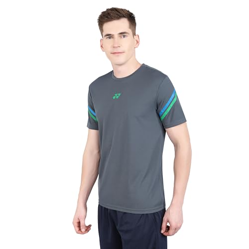 Image of YONEX Round Neck T-Shirt 2812 |Badminton|Tennis|Squash|Tru Dry |Quick Dry |Breathable |Fleecy