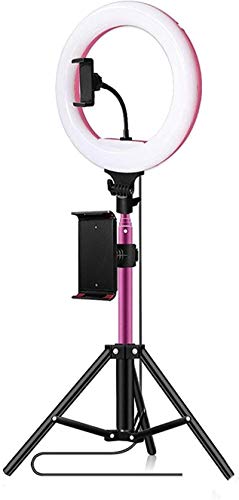 Ringlicht blinkt 12inch LED Ringlicht 3500K-5600K dimmbar mit Fernbedienung Stativ Adjustable Smartphone Tablet-Halter (Farbe, Schwarz, Größe,