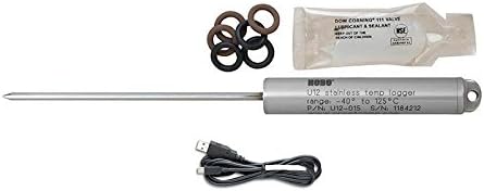 Onset HOBO U12-015-02 Stainless Steel Temperature Data Logger w/ 5 inch Probe and USB Cable