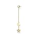 Produktbild Thomas Sabo Damen Einzel Ohrstecker Stern und Mond gold, 925 Sterlingsilber