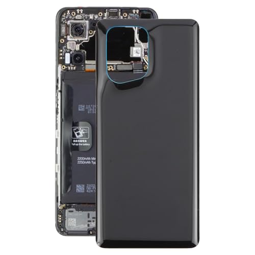 HUOLUNGJIN Cubierta trasera de batería compatible con Oppo Find X5, juego de reparación de repuesto para Find X5 (negro)