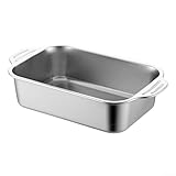 Juego de cacerolas de acero inoxidable para lasaña, carnes asadas y abundantes platos horneados con tapa (41)