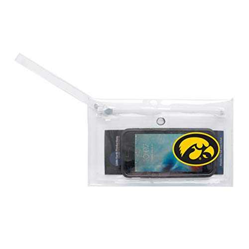 Image of NCAA Iowa Hawkeyes Unisex Ncaancaa Ticket Wristlet, Clear, 9 inch by 5.25 inch