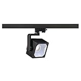 LED Slv euro cube - Luminaria carril spot 90º 4k negro