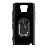 UOGNADGD Custodia Flessibile + Supporto ad Anello Compatibile con Vasco Translator Q1 Cover Antishock per Telefono con Supporto Magnetico Stile Meccanico (Nero + Nero)