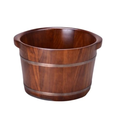 Spa de pies cubo de madera para remojo con tapa