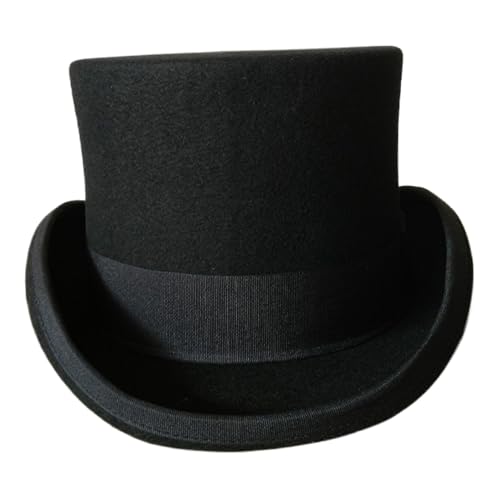 Chapeau de magicien noir adulte pour costume cosplay et halloween