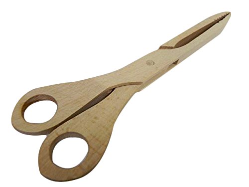 Wooden World - 10x Wooden Tongs Great for Grill BBQ Barbecue Serving Long 28 cm - Image 4