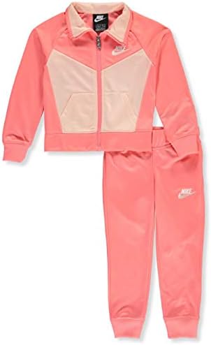 Nike Girls' Therma Dri-Fit Tracksuit Pant 2-Piece Set, Gray Dark Yellow, 7