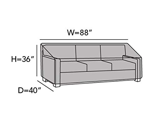 image for Covermates Outdoor Patio Sofa Cover - Premium Polyester, Weather Resis