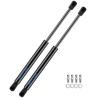 20 inch 100 Lb Gas Struts with 10MM Ball Stud Mounting Brackets for Camper Shell RV Bed Tonneau Cover Storage Box Basement Door Floor Hatch Window