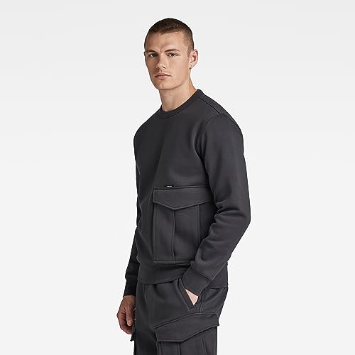G-STAR Men's Premium Cargo Pocket Crew Neck Sweatshirt2