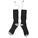 Heated Socks, Winter Warm Thermal Socks, 3 Heat Settings Battery Heated Socks, Electric Heating Socks for Men Women Camping Fishing Cycling Skiing Hiking(Black)