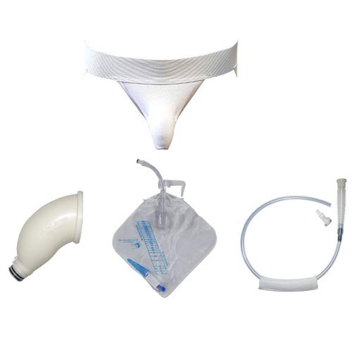 AfexUrinary Collection Kit for Male Outdoor Hunters - Discreet Urine Collection System with Machine Washable Support, Low Style Receptacle & Extension Tube - Comfortable for Long Sittings