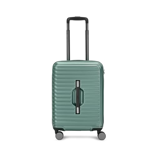 Image of Skybags Plastic Spinner Trunk Cabin Trolley Bag, 55cm | Small Hardsided Luggage with Smooth 8-Wheel & TSA Lock | Suitcase for Travel | 5-Year International Warranty (Green)