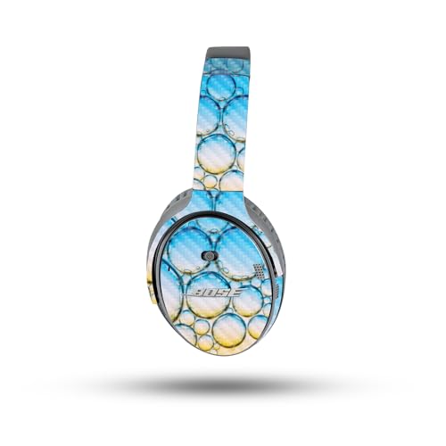 Image of MightySkins Carbon Fiber Skin Compatible with Bose QuietComfort 35 II Headphones - Sunrise Bubbles | Protective, Durable Textured Carbon Fiber Finish | Easy to Apply