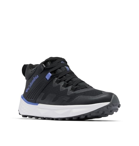 Columbia Womens Facet 75 Mid Outdry Waterproof Hiking Shoe, Black/African Violet, 7.5