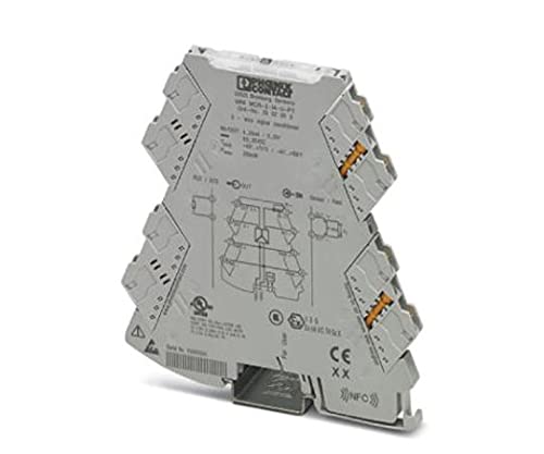 3-Way Signal Conditioner with Plug-in Connection Technology for The Electrical Isolation of Analog Signals. Input Signal: 4 ... 20 mA - Output Signal: 0 ... 10 V - Push-in Connection Technology