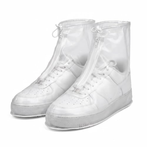 Image of Waterproof Shoe Covers, Rain Shoe Covers Transparent Reusable Non Slip Shoe Cover for Outdoor Women and Men