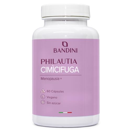Bandini® Cimicífuga Negra, Trébol Rojo y Salvia - 60 Cápsulas - Complejo Natural con 200mg de Red Clover, 100mg de Salvia y 80 mg de Cohosh Negro - Favorece el Equilibrio Diario - Cimicifuga racemosa