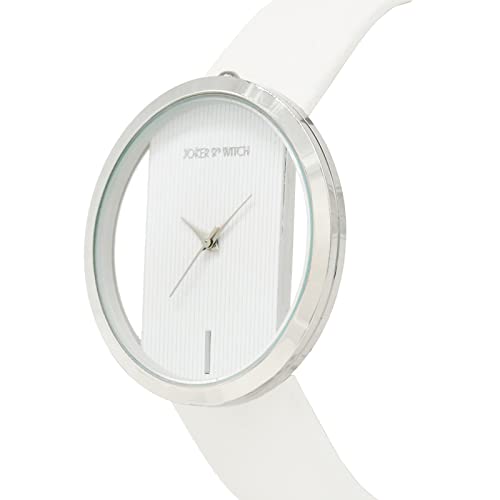 Image of Joker & Witch Faux Leather Minimal Transparent Dial Pu Analogue Watch For Women