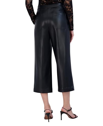 Women's Faux Leather Cropped Pant3