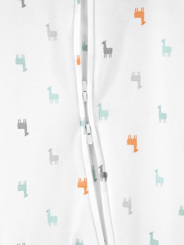 Simple Joys by Carter's Baby Girls' 2-Way Zip Cotton Footed Sleep and Play