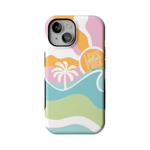 Casely iPhone 15 Case | Pura Vida | Tropical Dreams | Bold Protective Design | Compatible with MagSafe