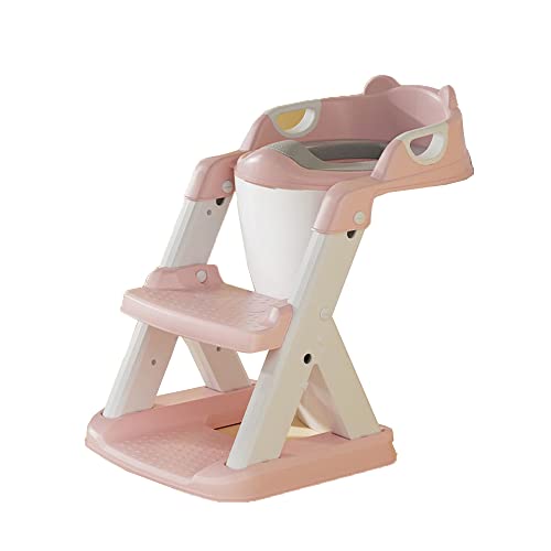 補助便座 子供用 おまる トイレトレーニング 携帯補助便座 ハンドル付き 子供トイレ便座 子供トイレ階段 尿がしぶき防止 組み立て簡単 (D)