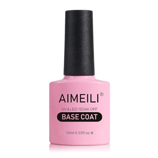 AIMEILI Base Coat Semipermanente Capas Base Esmalte Semipermanente de Uñas UV LED Soak Off Uñas De Gel 10ml