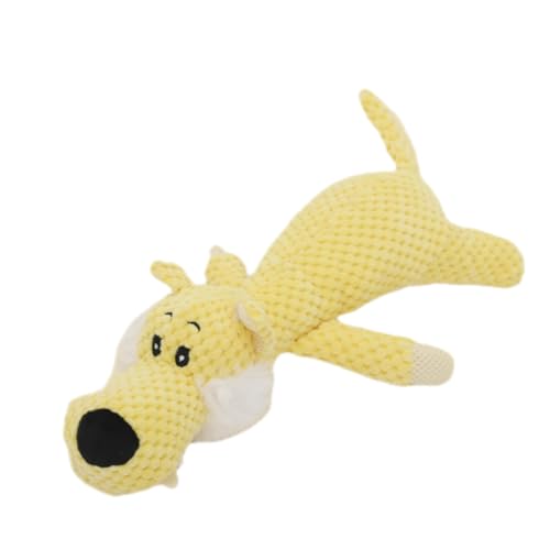 URITIS Juguete Indestructible para Perros, Juguete para Masticar, Juguete para Perros, Juguete con Sonido para Perros, Juguete de Peluche Interactivo, Juguete para la dentición para Cachorros