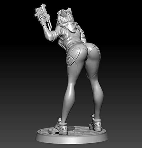 Figura de resina para armar ZHANGJING 75mm 1/24 miniatura 2