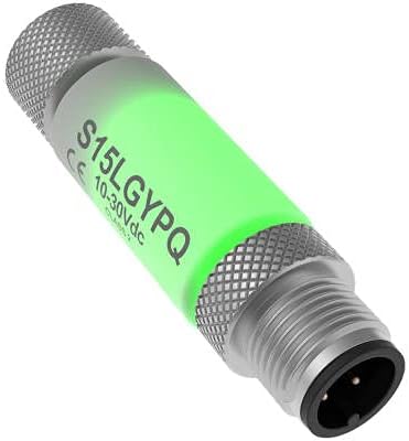 Sensor Status Indicator; 2-Color; in-Line; Colors: Green Yellow; IP67; PNP; M1