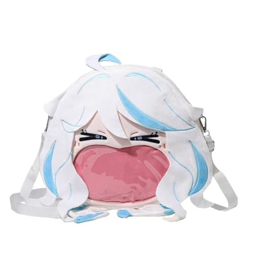 Imagen de Zhongkaihua Mochila de peluche de anime Raiden Shogun de 35 x 37 cm